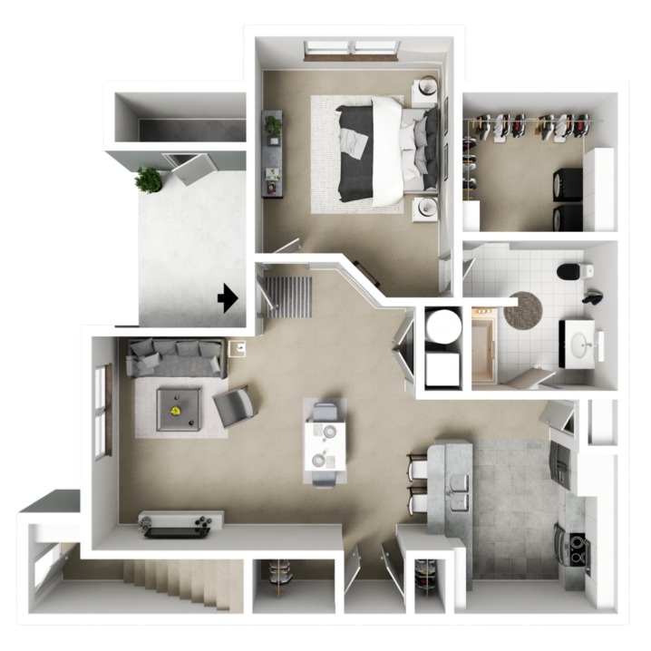1 Bedroom Floor Plan